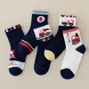 Calcetines para Niños Niños Primavera Otoño Invierno Bebé Dibujos Animados Vehículo de Ingeniería Calcetines de Media Caña Niños Tallas Mediana y Grande Calcetines Deportivos para Niños Venta al por Mayor