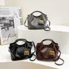 Bolsa de Mão Vintage Xiaozhong Feminina Outono e Inverno 2024 Nova Casual para o Dia a Dia Transversal Moda Simples Bolsa Saco