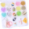 Conjunto de Acessórios Populares DIY para Miçangas Transfronteiriças Resina Miçangas Pequenas Materiais para Pulseira Colar Educacional Infantil Joias