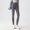Calça Legging Yoga Usar por Cima para Pequeno Primavera e Verão Corrida Cintura Alta Modelagem Barriga Exercício de Quadril Fitness Calça Tubarão Base
