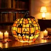 Lanterna de abóbora de Halloween estilo Tiffany, novo produto transfronteiriço