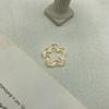 Accesorios de joyería DIY, llavero con colgante de flor de ciruelo, estrella de cinco puntas, acrílico, color sólido, 30 mm