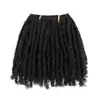 Peruca de Dreadlocks Afro Europeia para Mulheres Cabelo Cacheado de Barril Curto Cortina de Cabelo Peruca Curta Cacheada de 6 Polegadas Pode Ser Transformada em Rabo de Cavalo Acessório de Cabelo Acessório de Cabeça