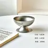 Taza de Postre Retro de Acero Inoxidable 304, Bol para Helado de Aspecto Elevado Estilo Palacio, Taza para Pudín, Taza para Helado, Vaso para Malteada