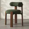 Silla Hiroshima minimalista nórdica, silla de comedor de madera maciza para el hogar con respaldo, moderna para comedor, estudio, oficina, escritorio de ocio