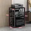 Rack Amplificador de Potencia Multicapa Hogar Espaciado Ajustable Móvil Soporte Amplificador de Tubos Gabinete HIFI Soporte Audio Altavoz