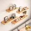 Prateleira de parede para casa sala de estar prateleira de parede perfurado de uma linha de placa estante de parede decoração de madeira maciça prateleira pequena