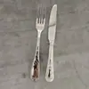 Juego original de cuchillo y tenedor para bistec de acero inoxidable 304 Pierre Cardin para uso doméstico de adultos