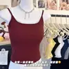 Camisola sexy de dos piezas falsas con lazo y diseño calado, copas de sujetador incorporadas, adecuada para primavera y verano, se puede usar como top