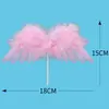 Ventas Directas de Fábrica Alas Voladoras Alas Pluma Negra de Golondrina Accesorios para Decoración de Pasteles Popular Enchufe para Hornear Pasteles