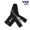 Cremallera Ykk No. Cremallera Metálica de Cobre Blanco Cerrada de 5" para Bolsillos de Ropa, Puños Semiabiertos, Bolsos Hechos a Mano, en Stock para Venta al por Mayor