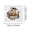 Compra directa transfronteriza [con certificación ce.cpc] 50 pegatinas decorativas creativas de setas de bosque vintage en estilo retro oscuro