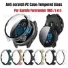 Funda Protectora Adecuada para Garmin Forerunner965 con Pantalla Integrada de PC y Cristal Templado, Funda para Reloj 265/165