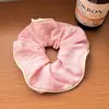 Elástico de Cabelo Color Block Versátil Cor Sólida Algodão e Linho Estilo Coreano Ins Laço para Coque Menina Doce Acessório de Cabelo para Mulheres