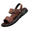 Sandalias para Hombre 2025 Nuevas de Verano Antideslizantes Estilo Papá Casual para Exterior Zapatos de Playa Transpirables Suela Suave Sandalias Antideslizantes de Doble Propósito