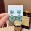 Brincos de Flor com Strass Estilo Europeu e Americano com Design Exagerado, Brincos Vintage, Essenciais para Festas, Nova Moda, Nicho, Luxo Leve e Elegantes