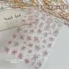Nuevas Pegatinas de Flor de Hielo Transparentes Láser Xiaohongshu Sin Tallado Acabadas Flor de Hielo Verano Coloridas Pegatinas de Decoración para Uñas al por Mayor