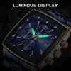 LIGE/Transfronterizo Nuevo Reloj de Cuarzo para Hombre Reloj de Negocios para Hombre Resistente al Agua Calendario Luminoso Correa de Acero Inoxidable Reloj de Pulsera Dorado Blanco