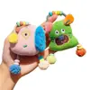 Cuerda para el pelo de dibujos animados linda para niñas y bebés, Muñeco de peluche divertido, Alta elasticidad, No daña el pelo, Goma para el pelo