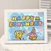 Pintura de Diamantes para Niños al por Mayor Pintura de Pegar Pegatinas de Diamantes con Marco de Fotos Paquete de Materiales Hechos a Mano DIY Mampostería Completa de Diamantes de Dibujos Animados