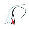 Cabo de Alimentação para Suporte Pan/Tilt de 4 Fios Branco Um para Três Linha de Conexão 485 Chicote de Fiação de Entrada/Saída de Alimentação Fabricante