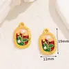 Novo Estilo Chinês Antigo Ouro Gota de Óleo Liga Pulseira Pulseira Pingente Colar Pingente DIY Joias Acessórios Material