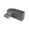 3.0 curvatura esquerda USB macho para fêmea adaptador USB 3.0 macho e fêmea 90 graus lado cotovelo extensão ângulo direito conversão plugue