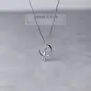 Prata de lei s925 design estilo conto de fadas Gato da Lua colar corrente curta elegante clavícula joia para estudante feminina artística