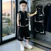 Conjunto de Chaleco para Niños 2026 Nuevo Estilo Moda de Verano para Niños Mayores Ropa sin Mangas Conjunto de Dos Piezas de Verano Moderno