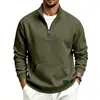 Comercio exterior transfronterizo otoño e invierno resistente al frío al aire libre polar cálido para hombre holgada casual deportiva talla grande sudadera con capucha y cremallera