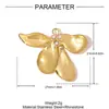 Estilo Europeo y Americano Flor Corazón DIY Colgante de Acero Inoxidable Pendientes de Ángel Pequeño Dinosaurio Erizo Joyería de Acero de Titanio Colgante