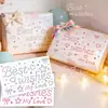 Adesivos de Presente de Aniversário com Strass Adesivos de Strass Prata Adesivos de Estrela Adesivos para Embalagem de Presente Adesivos de Coração 3D