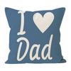 Amazon Funda de Almohada Nueva Lino Cuadrada Día del Padre Almohada con Letras Estampadas Sofá Oficina Almohada