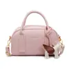 Estilo Coreano Estilo Nicho Bolso Boston Portátil para Mujer Verano Viaje Diario Versátil Patrón Granulado Bolso de Hombro Único Cruzado