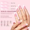 Especial transfronteiriço para unhas de cores misturadas unhas francesas usando unhas remendo nude rosa francês armadura pré-fabricada Coringa atacado