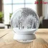Impresión Plana Transfronteriza 2D Plana Rotación 360 con Escena de Bosque Invernal
