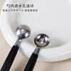 Cuchara para Frutas de Doble Cabeza, Cuchara para Servir Helado y Sandía, Cuchara para Tallar Frutas de Acero Inoxidable, Cuchara para Sacar Bolas, Cuchara para Sandía