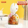 Sacos de Embalagem de Doces com Orelhas de Coelho Desenho Animado Sacos de Embalagem de Alimentos Atacado Sacos com Cordão para Chocolates Biscoitos Lanches