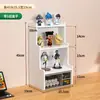 Expositor de figuras tipo escalera de escritorio con cajones, caja ciega Pop Mart caja de almacenamiento, organizador de papelería para escritorio de estudiante