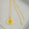 Loja de ouro com pingente de bússola de cabaça, temperamento feminino, colar versátil, imitação de ouro vietnamita, corrente retrô chinesa para suéter