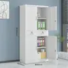 Archivero de oficina, archivador de acero para documentos, mueble de almacenamiento para el hogar, gabinete con cerradura, mueble con ruedas, archivador metálico