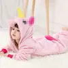 Pijama de Vaca de Dibujos Animados Súper Lindo Invierno Niños Niños Grandes Animales Pijama de Una Pieza Niñas Otoño e Invierno Venta al por Mayor