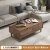 Mueble de TV vintage de madera maciza para sala de estar, modelo nuevo con tejido de ratán, combinación de mesa de centro y mueble de almacenamiento de pie