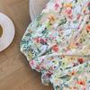 Estilo Suave Estilo Coreano Falda Floral para Mujer Verano Encaje Calado Falda Larga Falda de Cintura Alta Falda Ajustada Falda de Cola de Pez