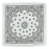 Lenço Quadrado Europeu e Americano Transfronteiriço Novo 25g Flor de Castanha de Duplo Gusano Lenço de Cabeça de Algodão Estampado Paisley Hip-hop Street Dance ao Ar Livre