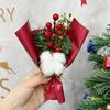 Ramo de Navidad Caja de regalo de Navidad DIY con ramo pequeño algodón piña flor seca ramo regalo creativo transfronterizo
