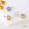 Ouro 14K Preenchido Cor Duradoura Esfera Oca DIY Artesanal Contas Redondas Acessórios para Joias Contas Espaçadoras Material para Contas de Colar e Pulseira