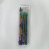 Precio de Fábrica al Por Mayor Color Acero Inoxidable Cuchara para Pasta de Tabaco Juego de Cuchara para Cavar Pipa Herramienta de Limpieza de Aceite de Tabaco Cuchara de Tabaco de Doble Punta