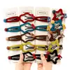 Pinzas de Pelo Coloridas de Terciopelo con Forma de Estrella y Nube para Niños, Pinzas para Flequillo y Lado de Niñas, Accesorios para el Cabello