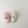 Sombreros Coreanos para Niños Qiu Nan Estilo Nuevo Ins Simple Letra Visera Protección Solar Gorra de Béisbol para Bebé Gorra de Béisbol de Secado Rápido